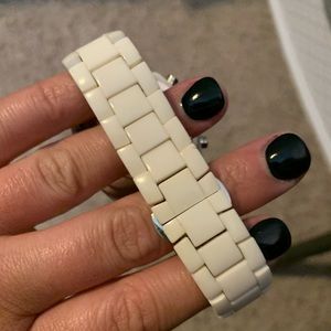 white michael kors watch